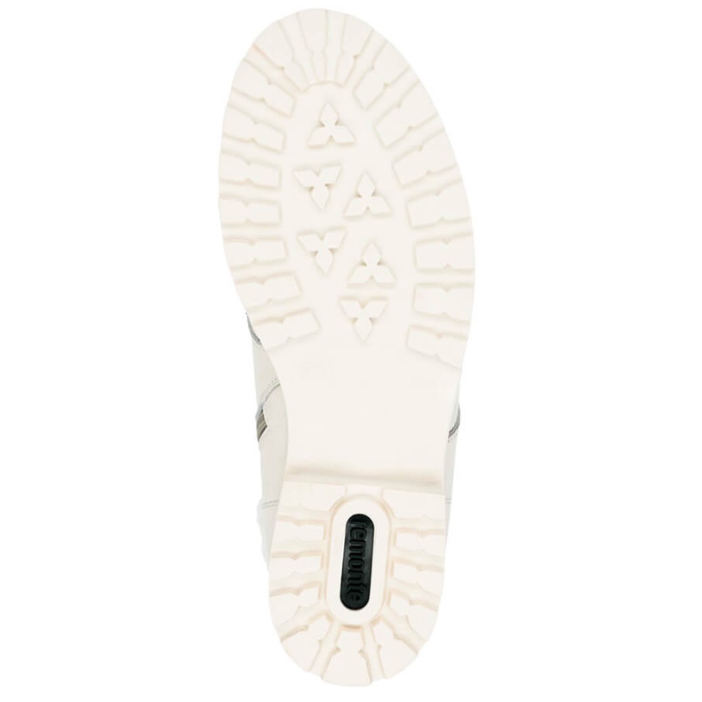 Wasserdichte Damen-Arbeiterstiefel aus Leder, weiß Remonte D8481-80 1