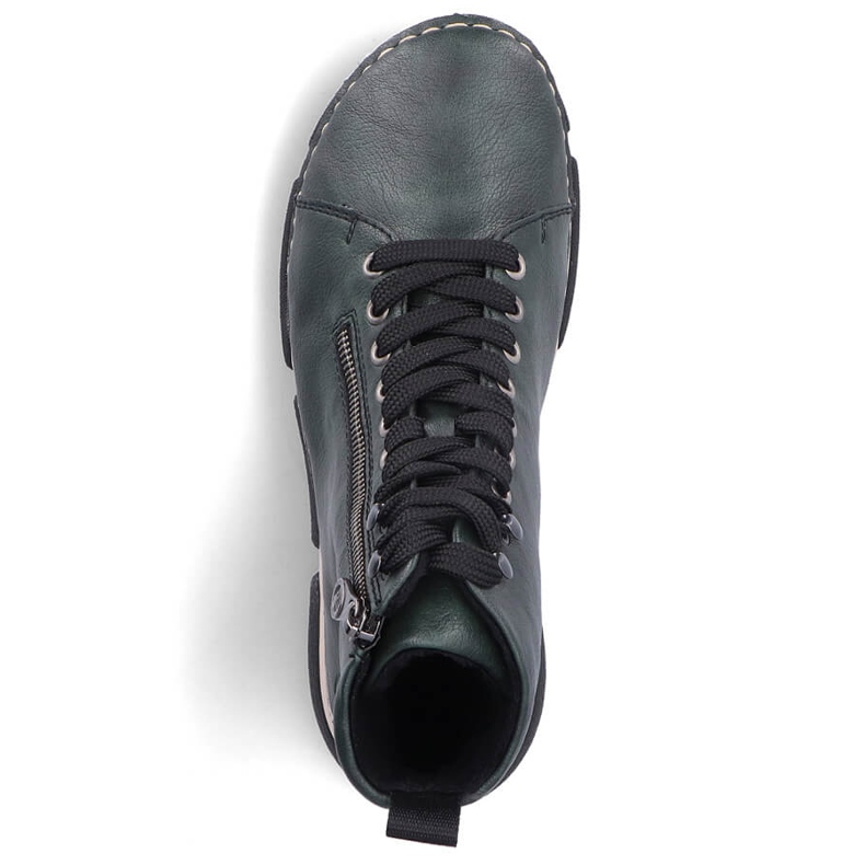 Bequeme grüne Damenstiefel Rieker 45920-54 1