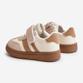 Kinder-Sneakers mit Klettverschluss Beige Tromella 2