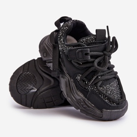 Mit Pailletten verzierte Kinder-Sneaker, Black Liatoma schwarz 2