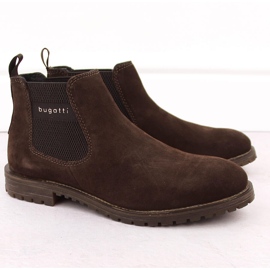 Herren-Chelsea-Stiefel mit Lederisolierung, braun, Bugatti OO153224 1