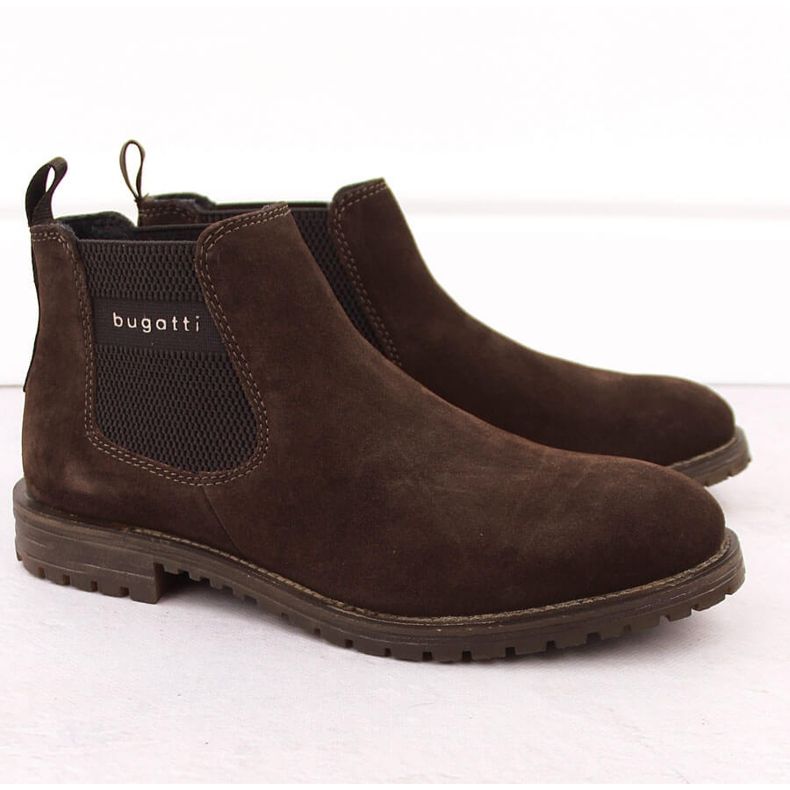 Herren-Chelsea-Stiefel mit Lederisolierung, braun, Bugatti OO153224 1