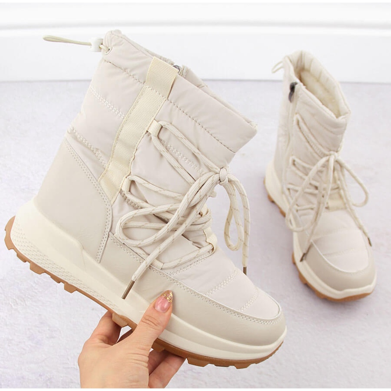 Damen-Schneestiefel, beige Potocki 16321 1