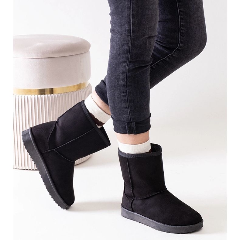 Schwarze isolierte klassische Libero-Schneestiefel 2