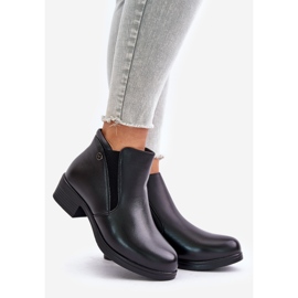 Low-Top-Stiefel mit Fell, Vinceza 85150 Schwarz 1