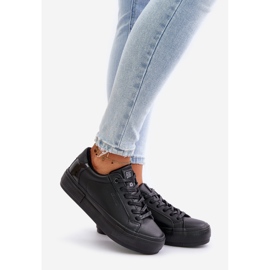 Isolierte Damen-Sneaker auf der Big Star-Plattform OO274A555 Schwarz 1