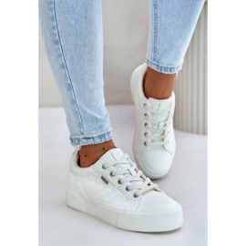 Isolierte Plateau-Sneaker für Damen Big Star OO274A464 Weiß 5