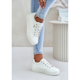 Isolierte Plateau-Sneaker für Damen Big Star OO274A464 Weiß 8