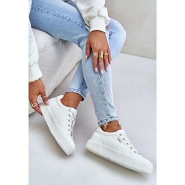 Isolierte Plateau-Sneaker für Damen Big Star OO274A464 Weiß 11
