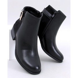 Gammes Schwarze Damen-Chelsea-Stiefel aus genarbtem Wildleder 1