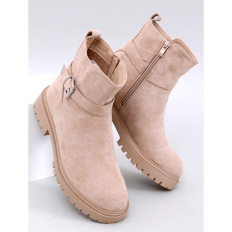 Ortiz Beige Chelsea-Stiefel 1