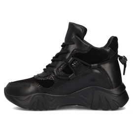 Filippo DBT6367/24 Bk Leder-Plateaustiefel, schwarz 2