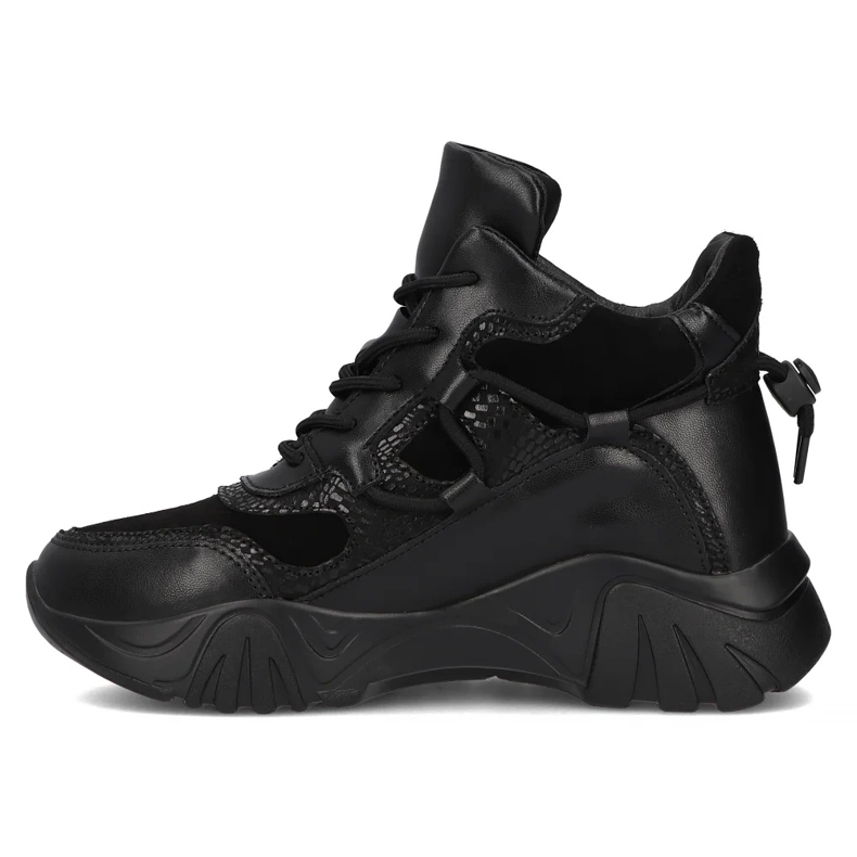 Filippo DBT6367/24 Bk Leder-Plateaustiefel, schwarz 2