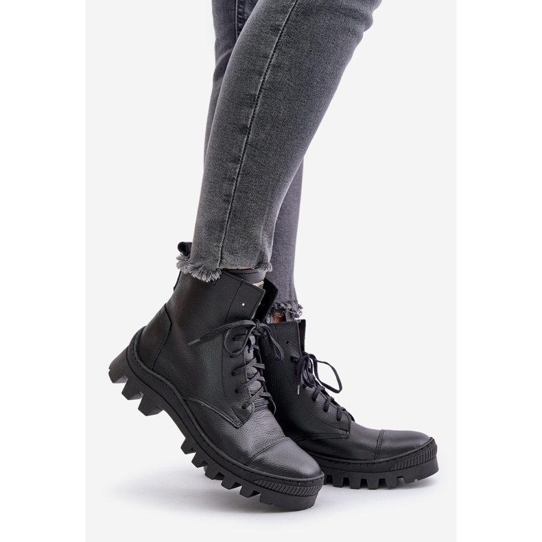 Zazoo 2831 Damenstiefel aus Naturleder, Schwarz 1