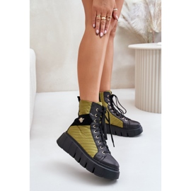 Lederstiefeletten auf der Plattform Maciejka 06751-01 Schwarz 2