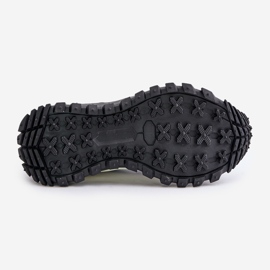 Damen-Ledersneaker auf der Big Star-Plattform OO274A220 HI-POLY-System Weiß und Schwarz 1