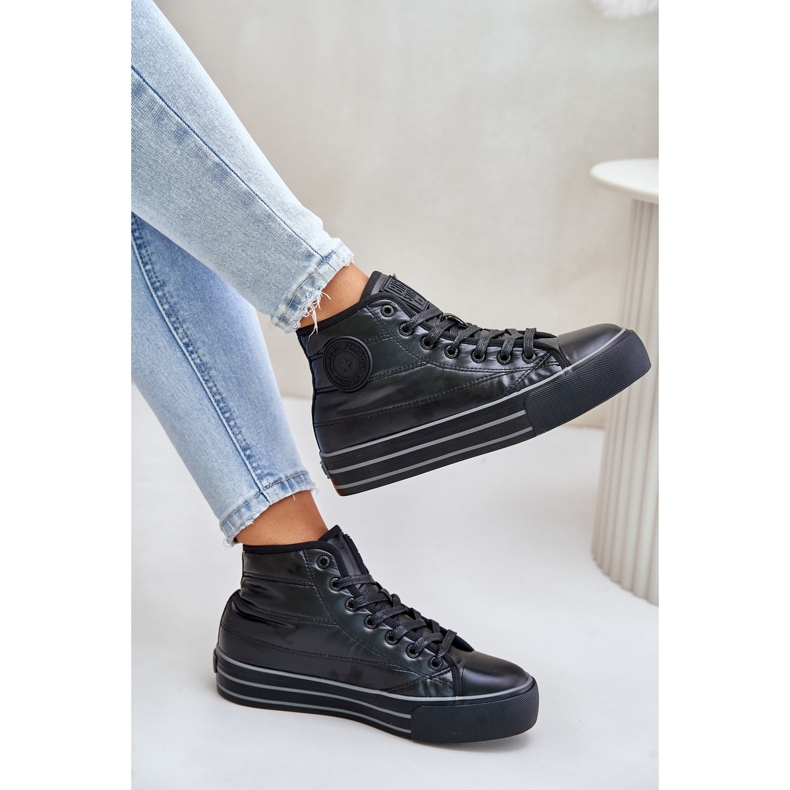 Big Star Isolierte Damen-Sneaker auf Plattform OO274A471 Schwarz 2