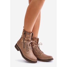 Damen-Arbeiterstiefel Dunkelbeige Perfecto 1