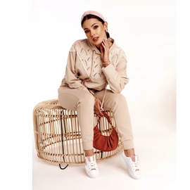 Frauen -Sneaker mit einem Star Big Star DD274691 Weiß und Pink 2