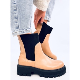 Chelsea-Boots mit hohem Schaft Cillo Camel braun 1