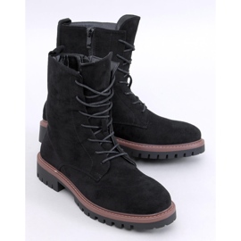 Simmer Schwarze Schnürstiefeletten aus Wildleder 1