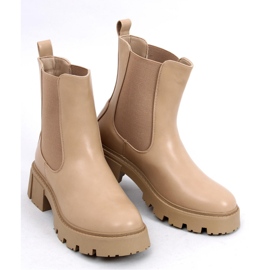 Rumer Khaki High-Top-Chelsea-Stiefel – Inello beige 1