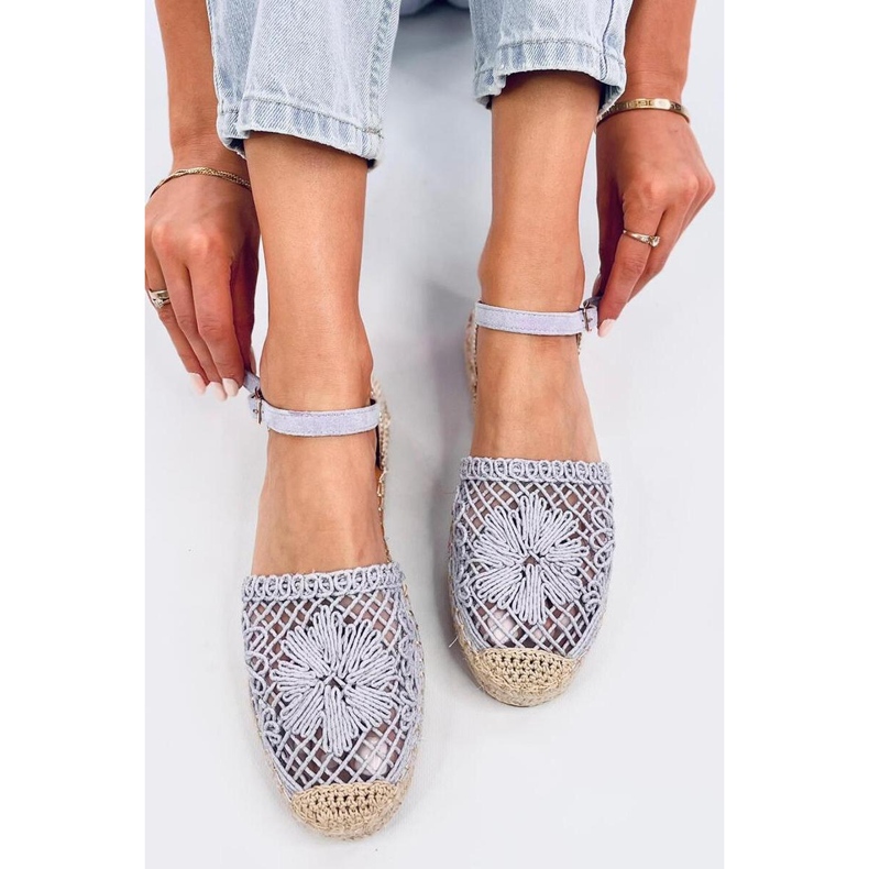 Durchbrochene Espadrille-Sandalen Premat Purple - Inello lila 1