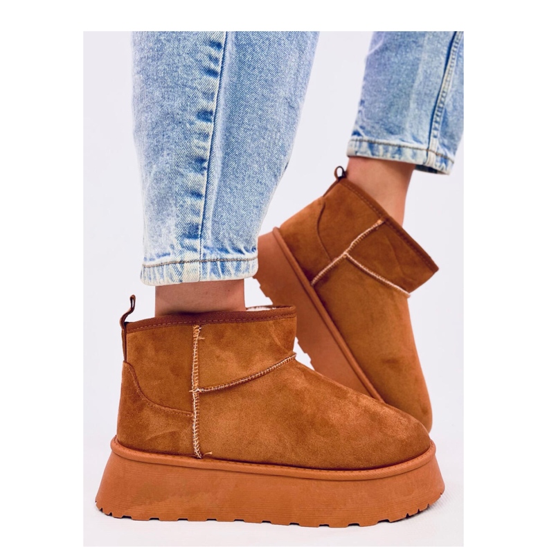 Rodmans Camel – Inello kurze Plateauschuhe braun 2