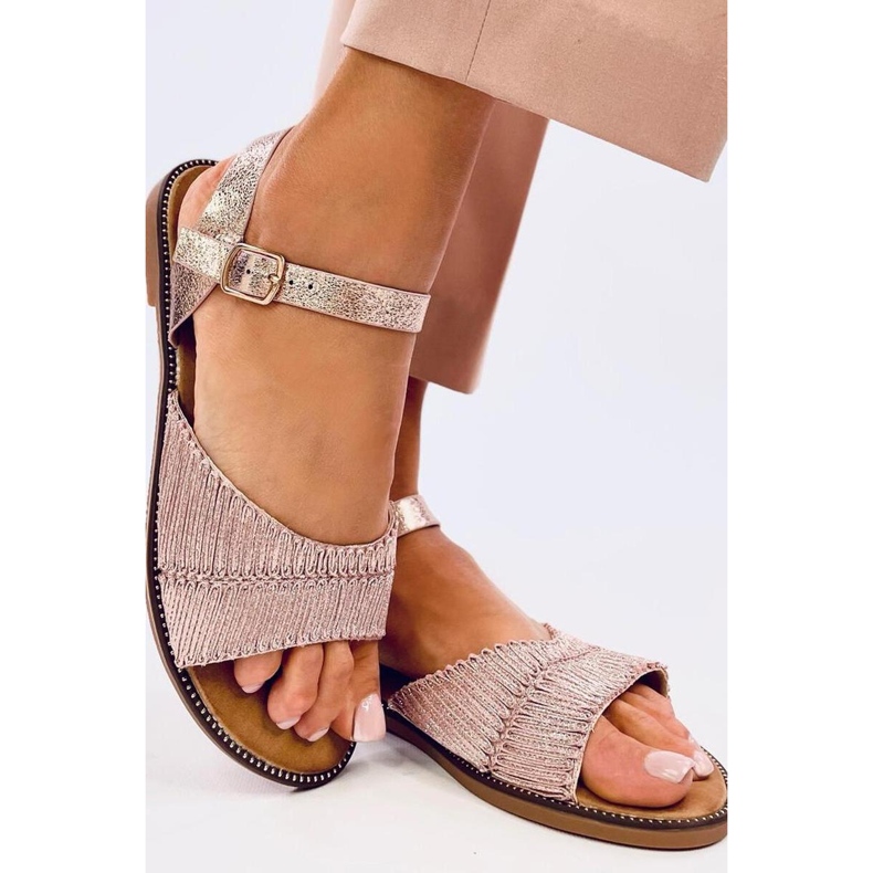 Mollies Champagne Damensandalen – Inello rosa 1