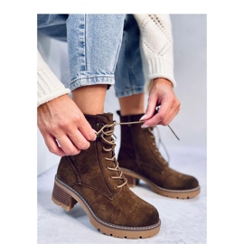 Reed Green bequeme Stiefeletten mit hohem Absatz braun 1