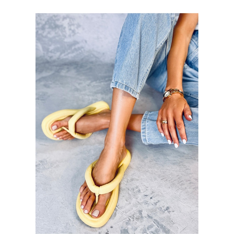 Damen-Flip-Flops Gelb 1