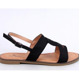 Schwarze Damensandalen 1