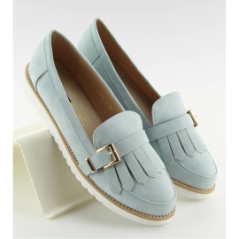 Blaue Mokassins für Damen 1