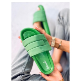 Grüne Nylon-Flip-Flops 1