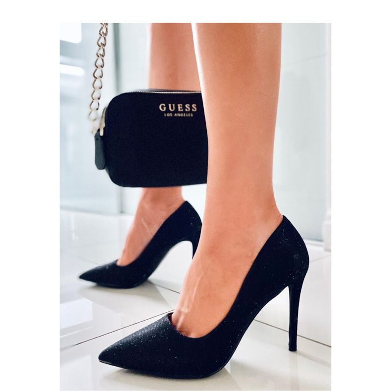 Schillernde schwarze Damennadeln 2