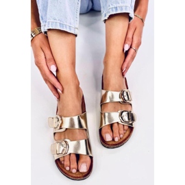 Goldene Kork-Flip-Flops 1