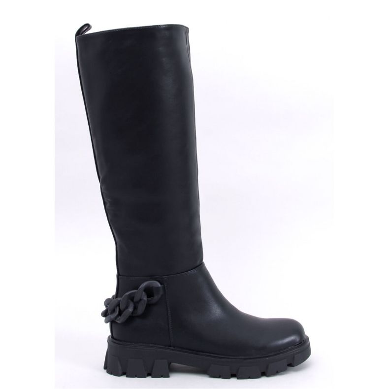 Damenstiefel mit Kette Guest Black - Inello schwarz 2