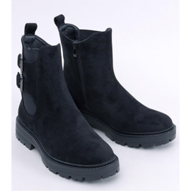 Schwarze Chelsea-Stiefel aus Wildleder 1