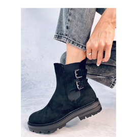 Schwarze Chelsea-Stiefel aus Wildleder 2