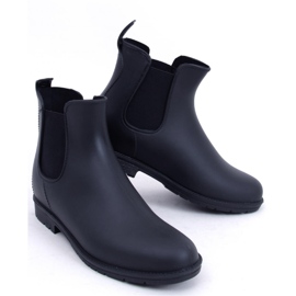Damen-Galoschen Chelsea-Stiefel Schwarz 1