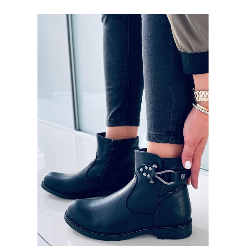 Dustin Black Damen-Stiefeletten - Inello schwarz 2