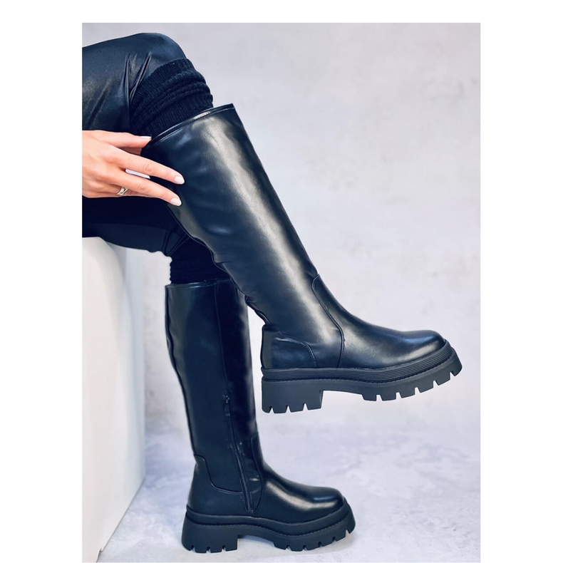 Dillard Black – Inello-Stiefel mit dicker Sohle schwarz 2