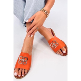 Orangefarbene Damen-Flip-Flops 1