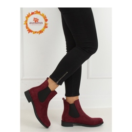 Klassische burgunderrote Chelsea-Stiefel für Damen MR-9 Wine - Inello 2