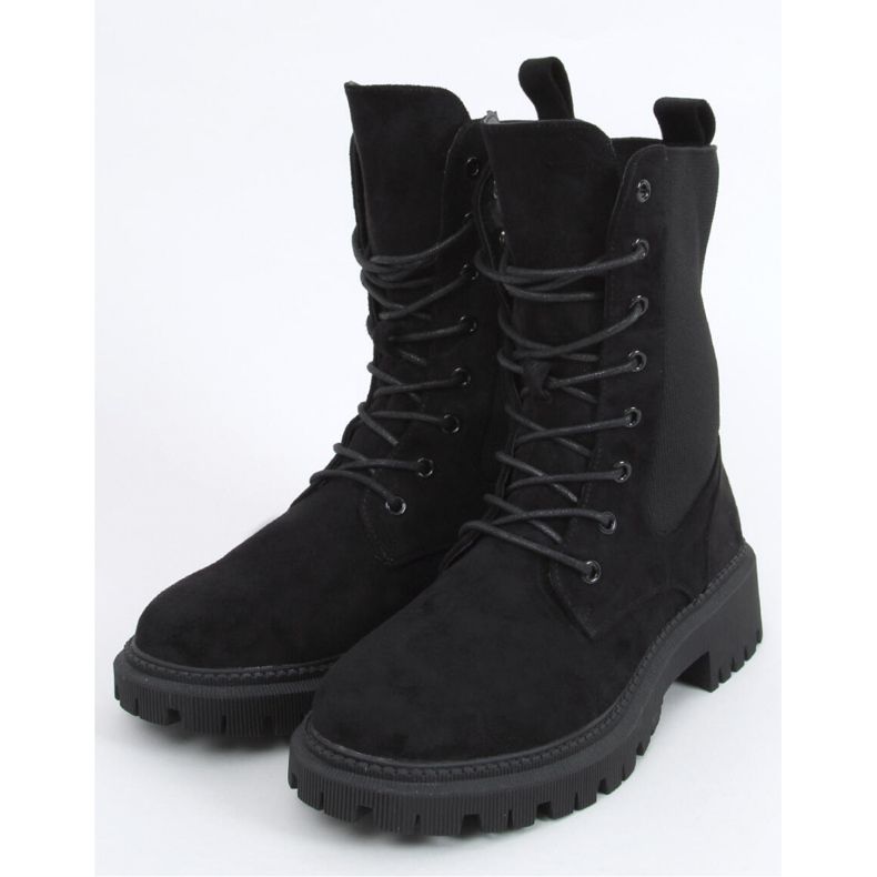 Militärstiefel mit Sockenobermaterial Nevada Black – Inello schwarz 1