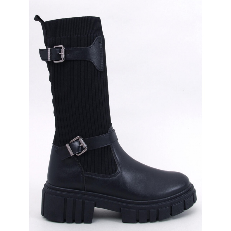 Stiefel mit elastischem Obermaterial Rhea Black - Inello schwarz 1