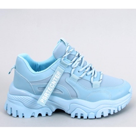 Blaue Bains-Sneaker mit Keilabsatz – Inello 1