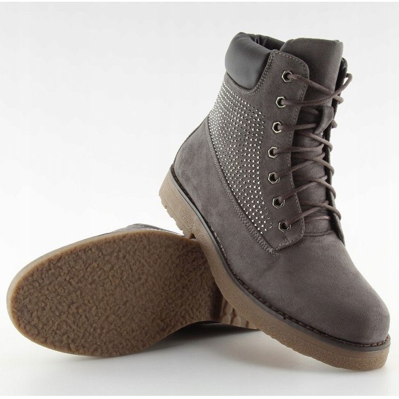 Graue Damen Trapper HQ896 Grau 2