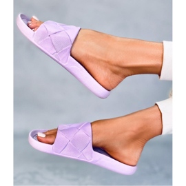 Lila Gummi-Flip-Flops 1