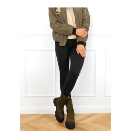 Hohe grüne Chelsea-Stiefel 1